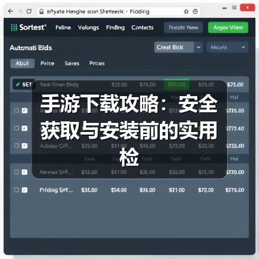 手游下载攻略：安全获取与安装前的实用检查